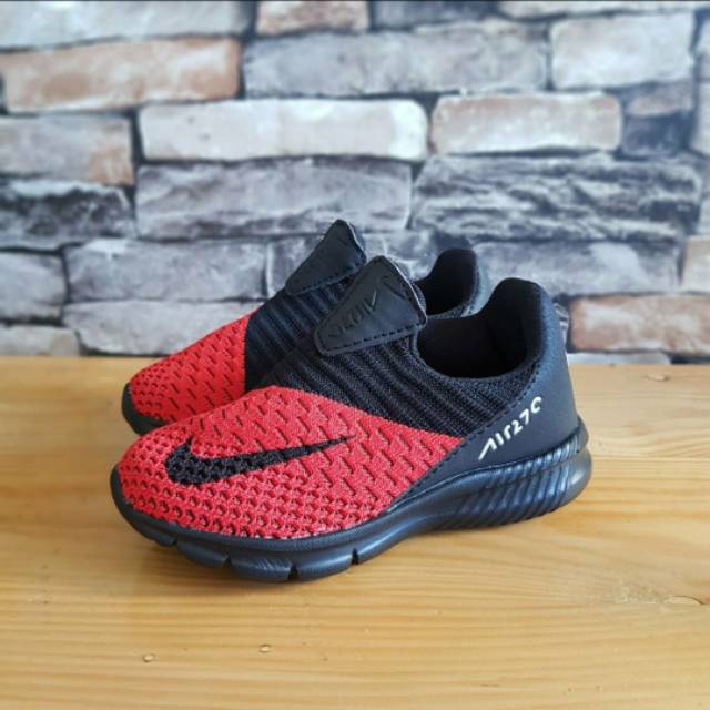 NIKE 720 Slip on - 720 NIKE ANAK TERLARIS black red