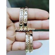 (COD)Gelang bayi perak asli 925 rose gold Bangkok ukir Dove/perak asli 925/Silver lapisan mas kuning