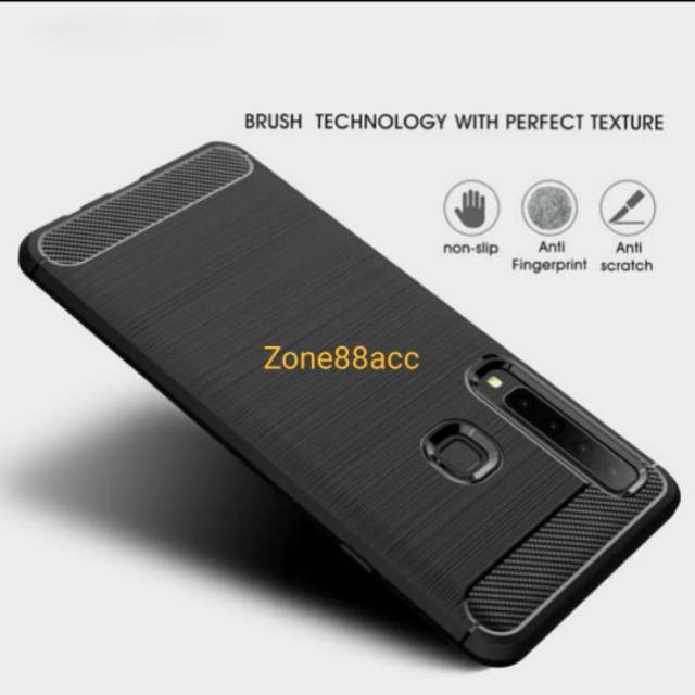 SAMSUNG A9 2018 A920 A9S Silicon Case Softcase Ipaky Carbon Cover Casing