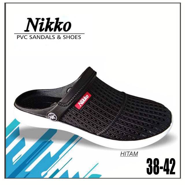 Nikko Selop 8151 38-42 Hitam / Selop Bakpao Baim Karet Karet Laki-laki