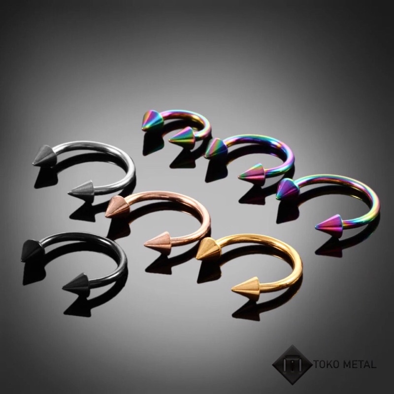 Anting 100% Titanium kualitas Tinggi Pircing C/Tindik Pria &amp; Wanita [ Toko Metal ]