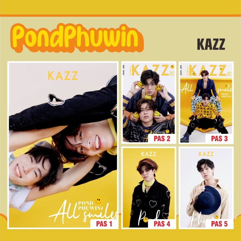 POSTER THAILAND PONDPHUWIN X KAZZ FISH UPON THE SKY POND NARAVIT LERTRATKOSUM PHUWIN TANGSAKYUEN