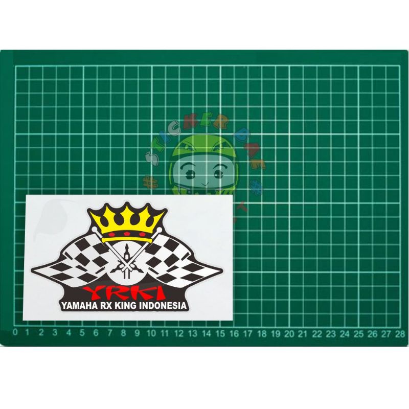 sticker yrki club rk king indonesia print cutting