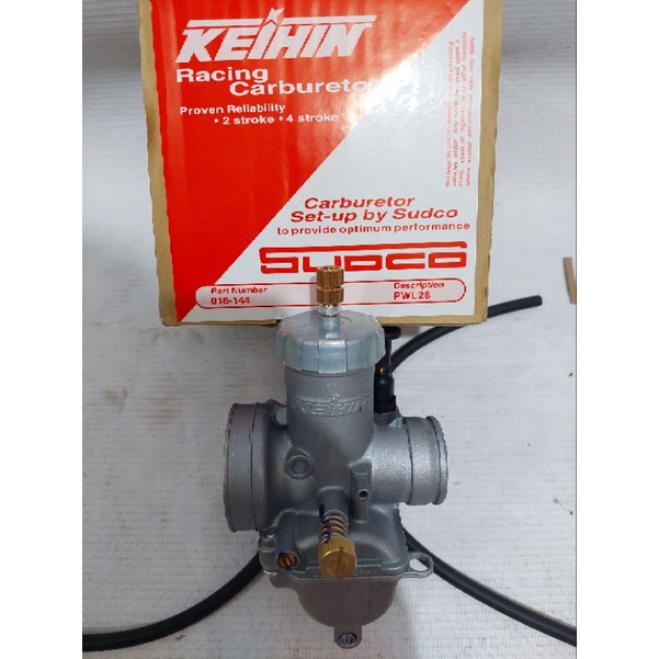 Karburator PWL 28 ninja R/RR Keihin Skep Kuningan Original 2 Tak dan 4 Tak