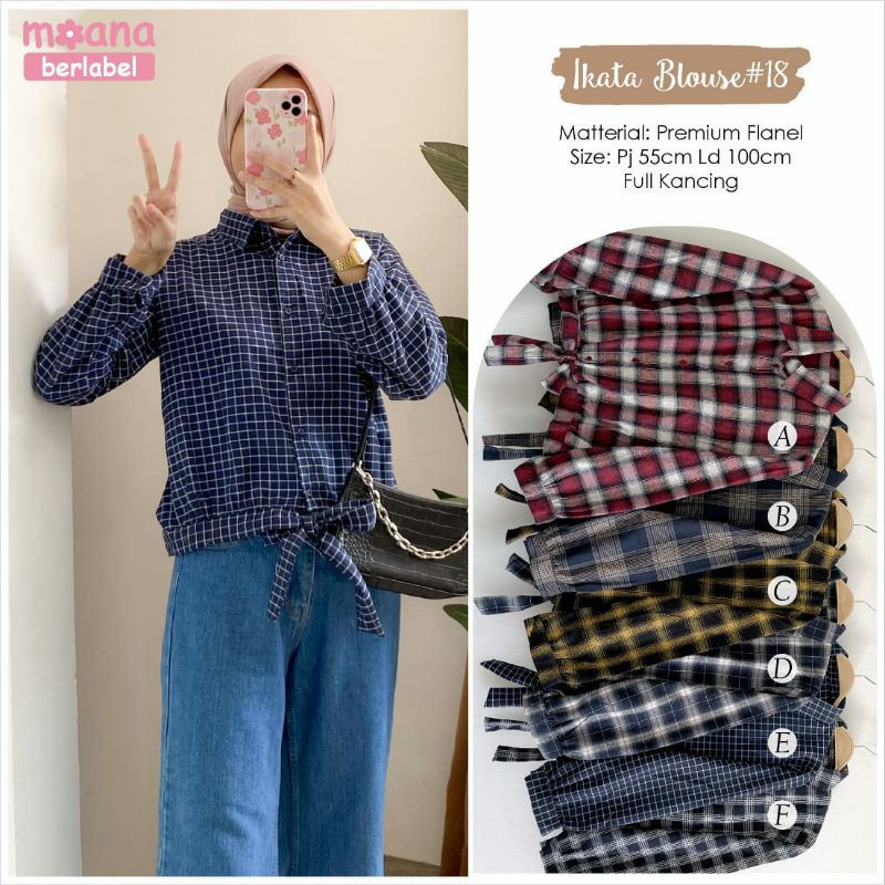 (NEW) BAJU BLOUSE WANITA FASHION MUSLIM // IKATA BLOUSE#18#20  BY MOANA-E
