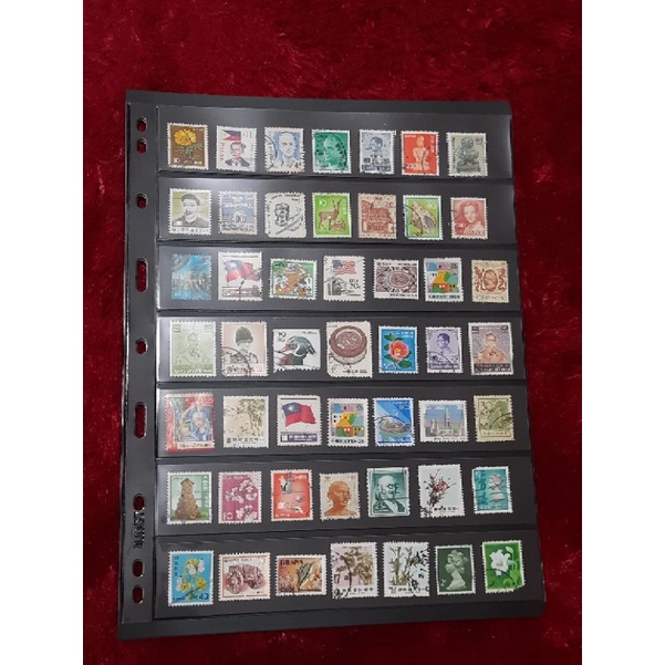 49pcs Perangko kuno vintage old stamp filateli journal scrapbook koleksi special ukuran kecil free r