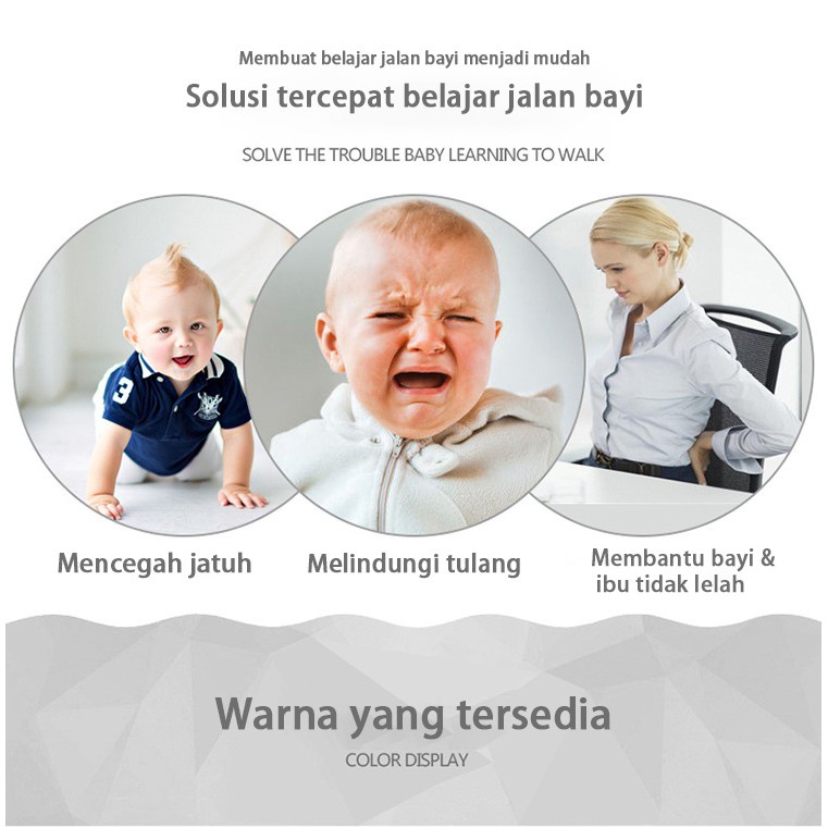 Baby Walking Assistant Baby Walker Belt Sabuk Pengaman Alat Bantu Jalan Bayi