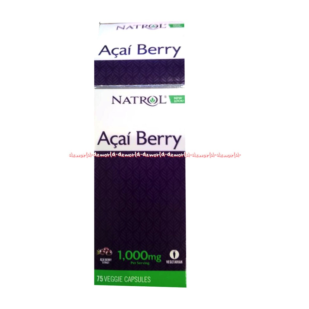 Natrol Acai Berry 1000mg Isi 75 Kapsul Suplemen Kesehatan Melawan Radikal Bebas