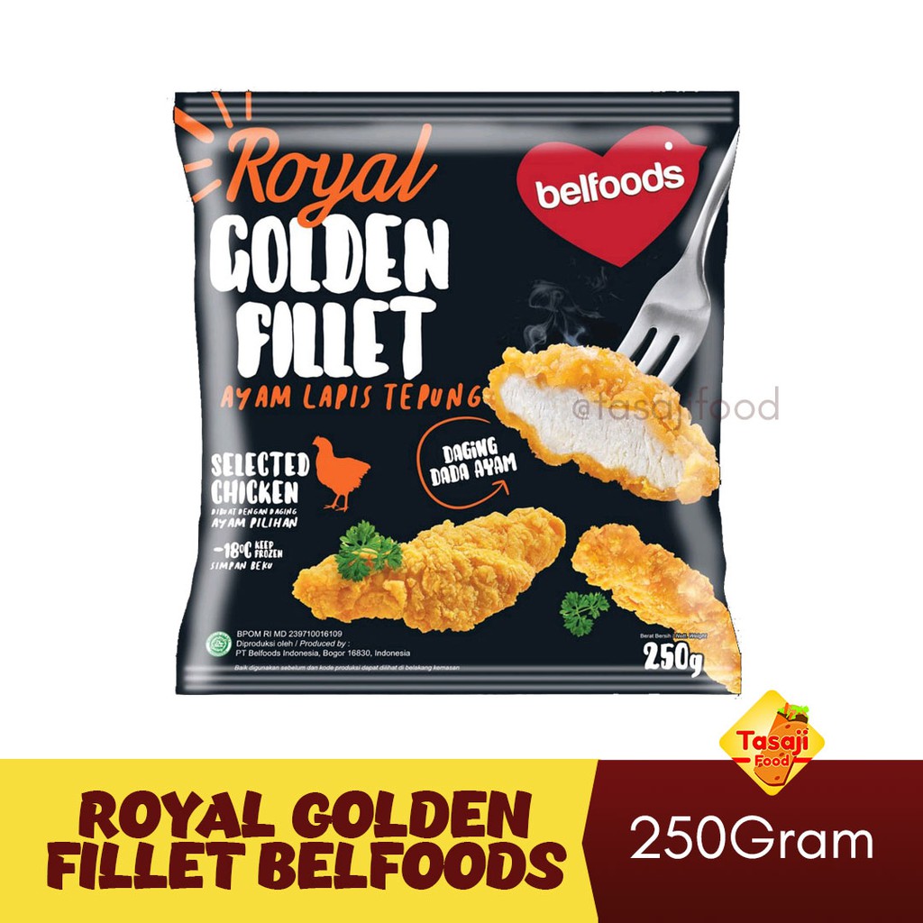 Royal Golden Fillet Belfoods 250gr, Dada Ayam Balut Tepung