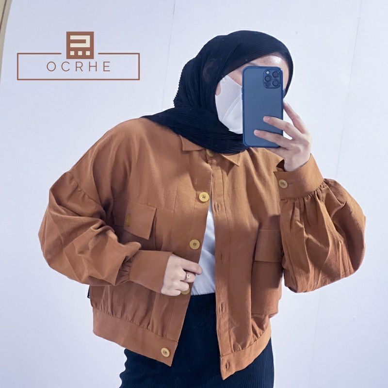 Busan Jaket Linen Oversize Korean Style Premium Quality