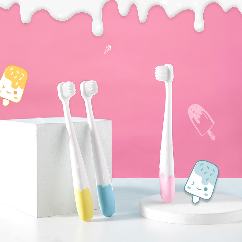 Sikat Gigi Bayi Anak / Cotton Tooth Brush / Kids Baby Nano ToothBrush / Sikat Gigi Anak Lembut Bulu Halus 10.000 bulu Halus / Sikat Gusi Bayi