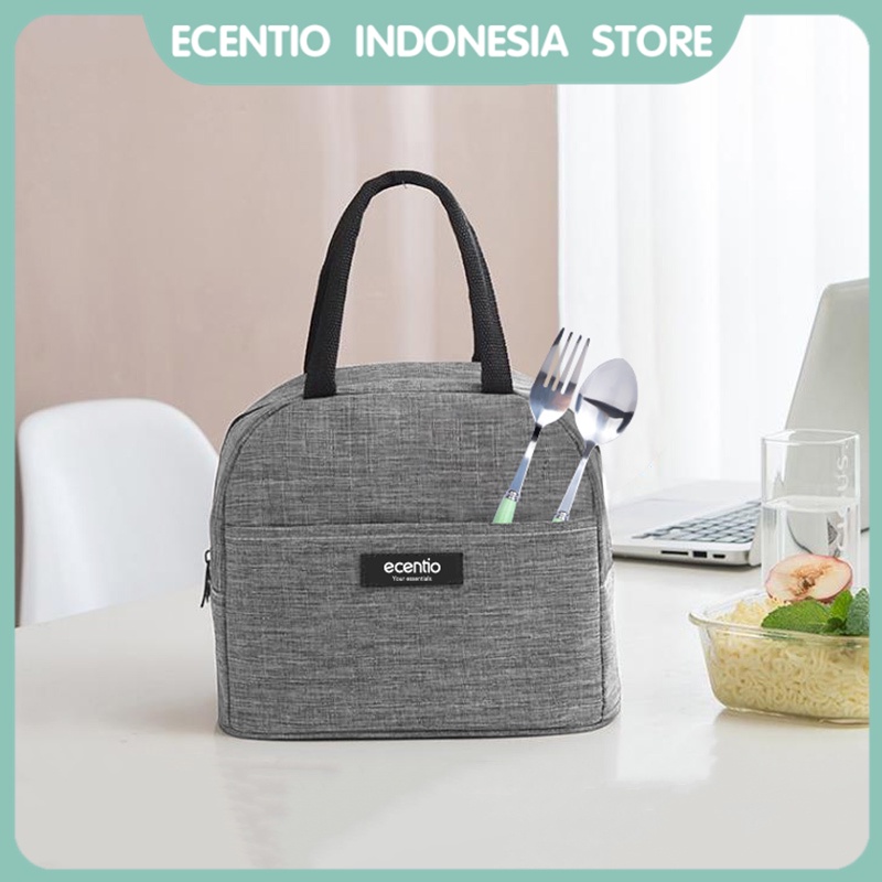 ECENTIO TAS BEKAL /MAKAN SET LUNCH FIT SET/LUNCH BOX BAG