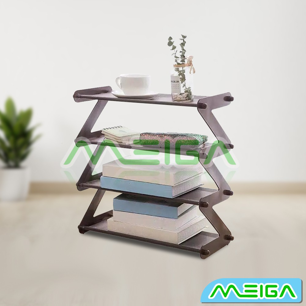 MEIGA Rak  Sepatu 4 Susun Shoe Rack Sandal Mudah Bongkar  