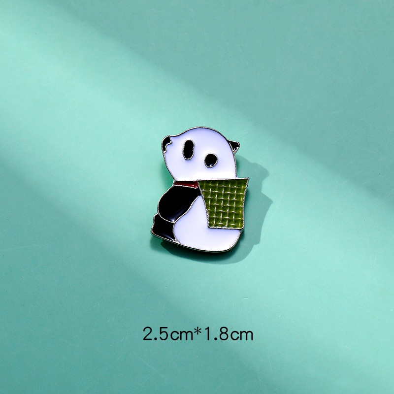 Bros Lencana Bentuk Kartun Panda Untuk Aksesoris Wanita