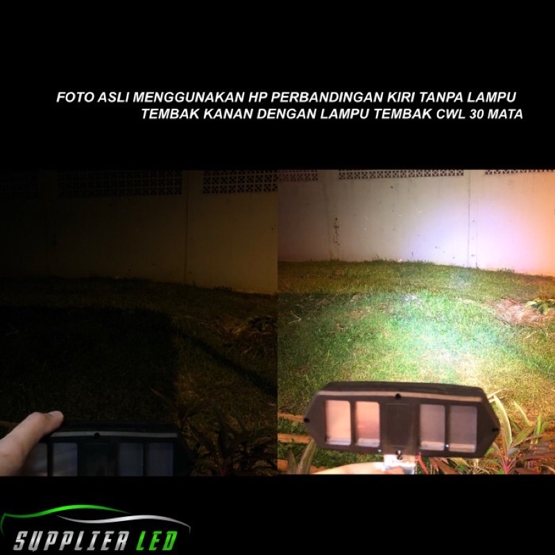 Lampu Tembak Motor Mobil Spot Beam CWL 30 LED Super Bright