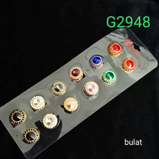 chandrasurya Bros Magnet Mutiara Mata Kaca Hijab Aksesoris Wanita Muslim-1