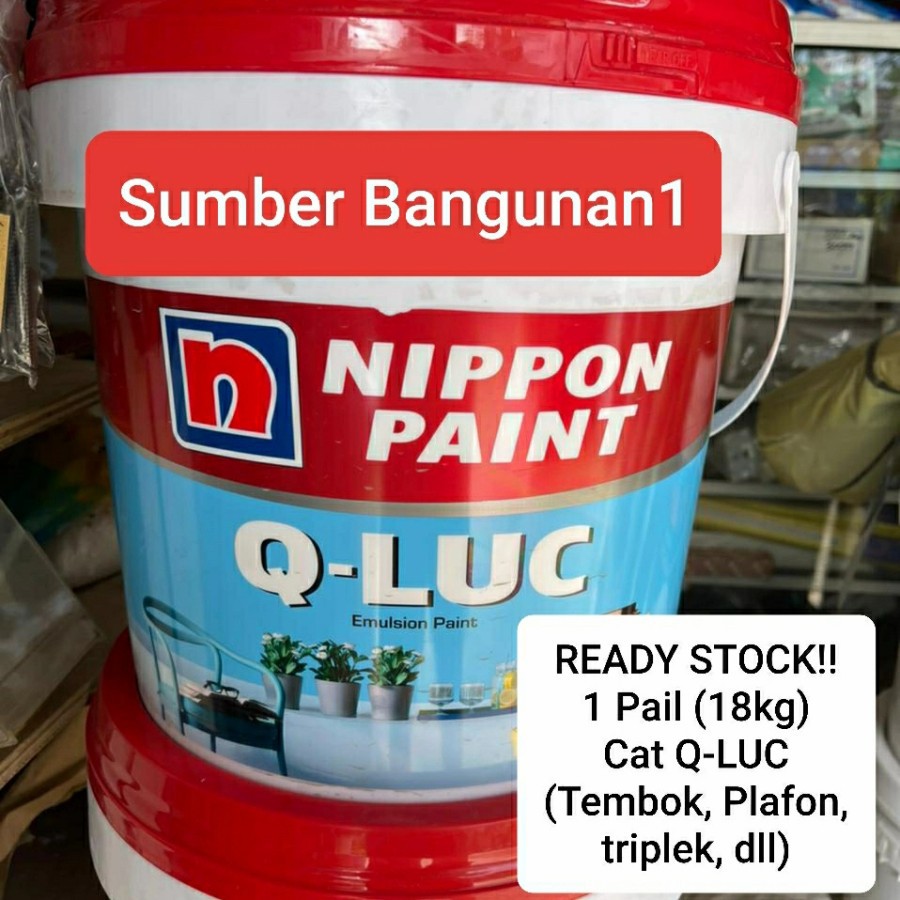 [EXPEDISI] Cat Q-LUC tembok plafon triplek dinding Qluc warna ember besar