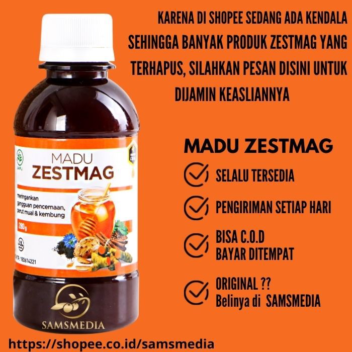 Madu Zestmag Original - Mengatasi Maag Ringan Sedang Kronis