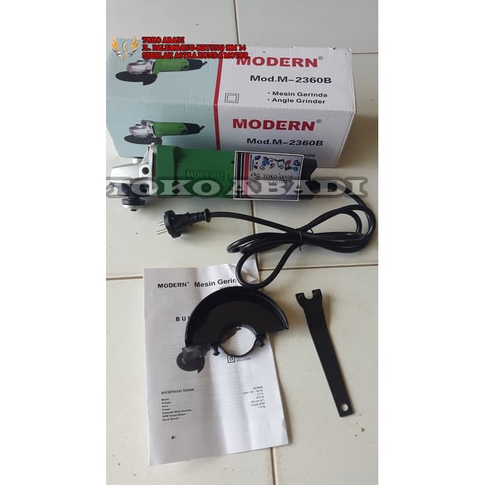gerinda tangan 4inch modern m-2360b