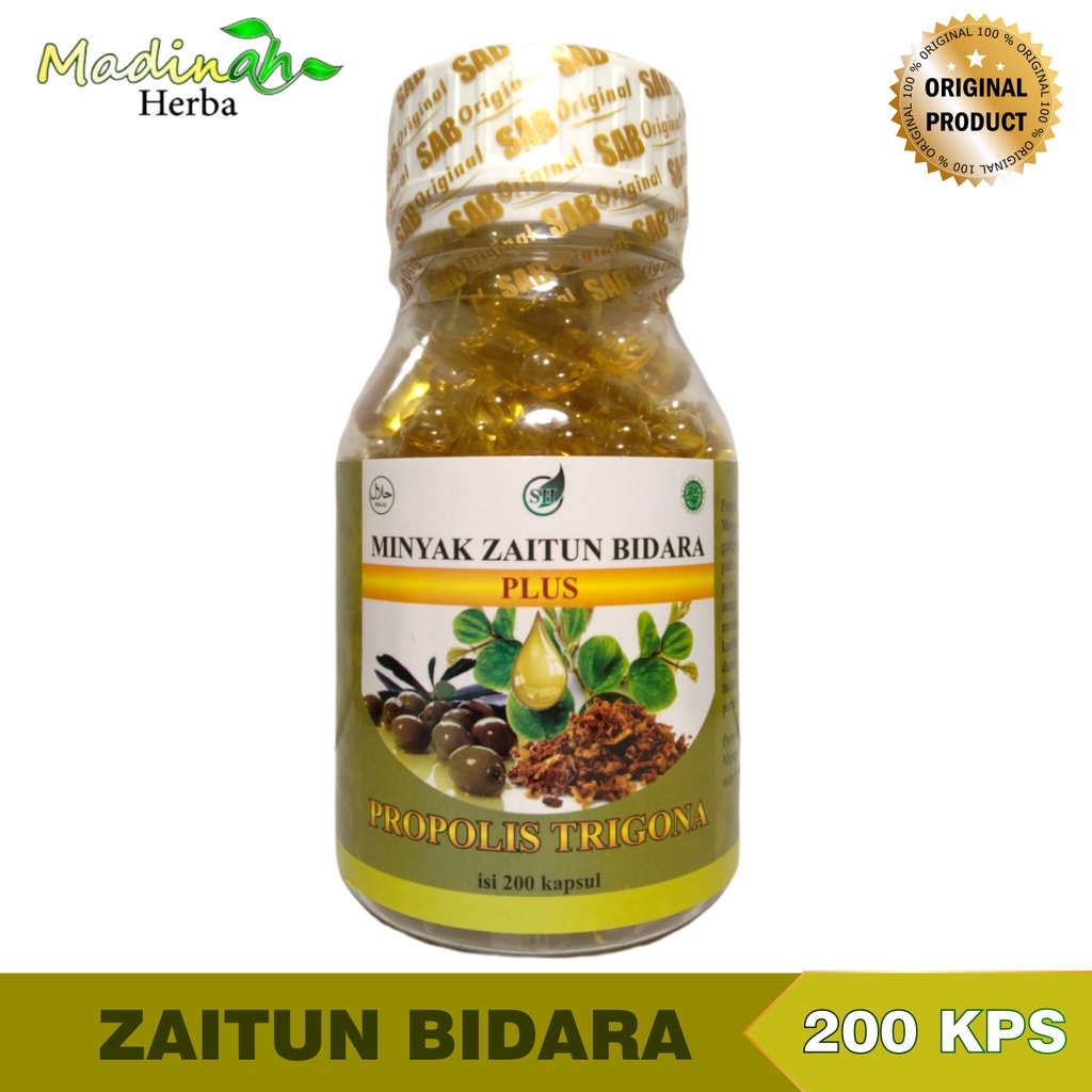 Kapsul Minyak Zaitun Bidara plus Propolis Trigona isi 200 kapsul