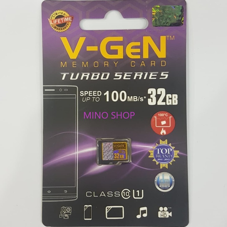 MEMORY CARD 32GB V-GEN CLASS 10 - MEMORY MICRO SD V-GEN TURBO 32GB