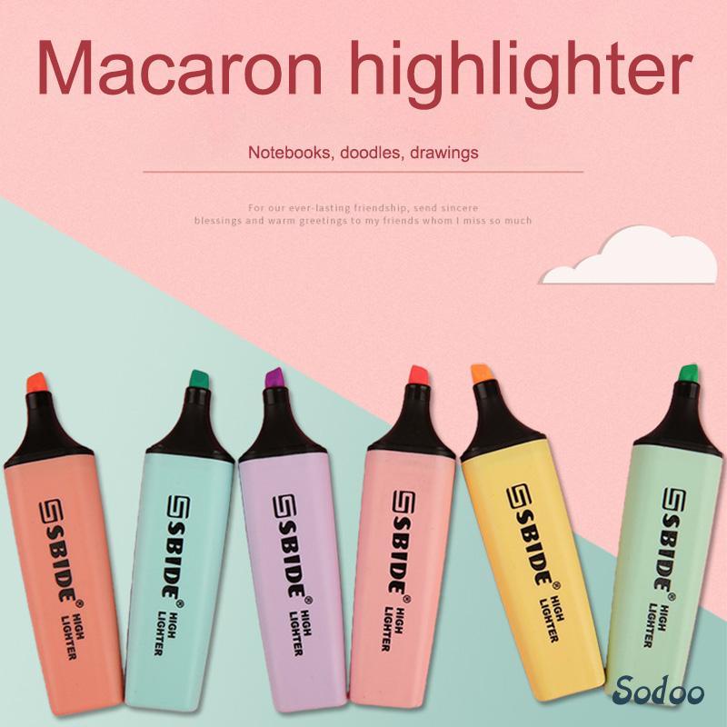 

Pena Stabilo Warna Macaron Siswa Menandai Spidol Kecil Segar Lukisan Grafiti - SO