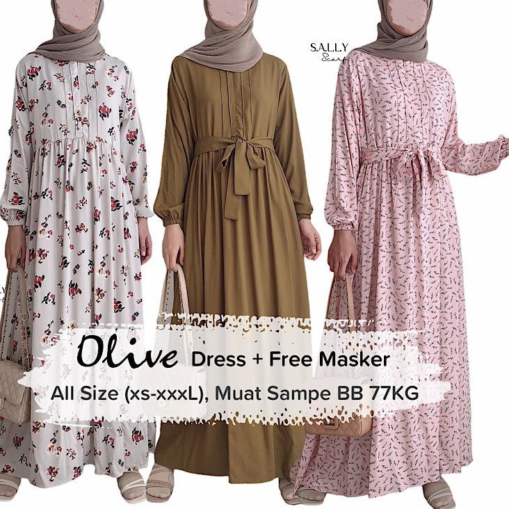 ❅ Olive Dress Multifungsi Rayon premium Edisi Rayon Twill ➣