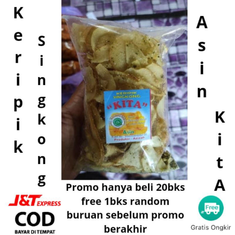 Cemilan keripik kita - makanan ringan - sneck - jajanan - kripik - asin - kita kemasan besar