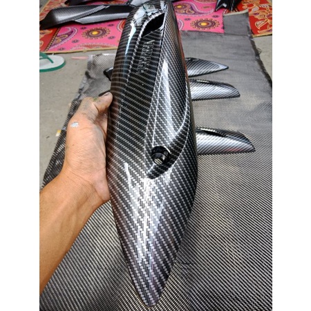 Tameng Knalpot Mio J - Soul Gt Carbon Cover Knalpot Carbon Mio J- Mio gt
