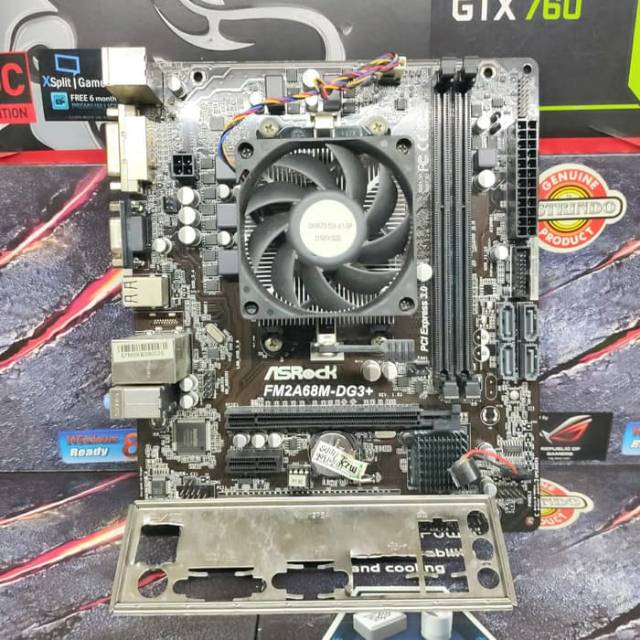 Motherboard AMD FM2+ Processor A6 5400k Bonus Fan Processor