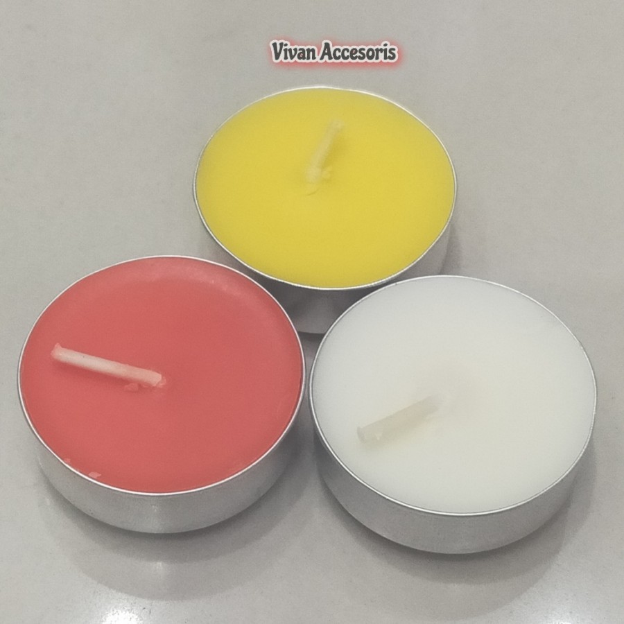 Lilin Cup Alumunium / Tealight Candle / lilin tealight - Satuan