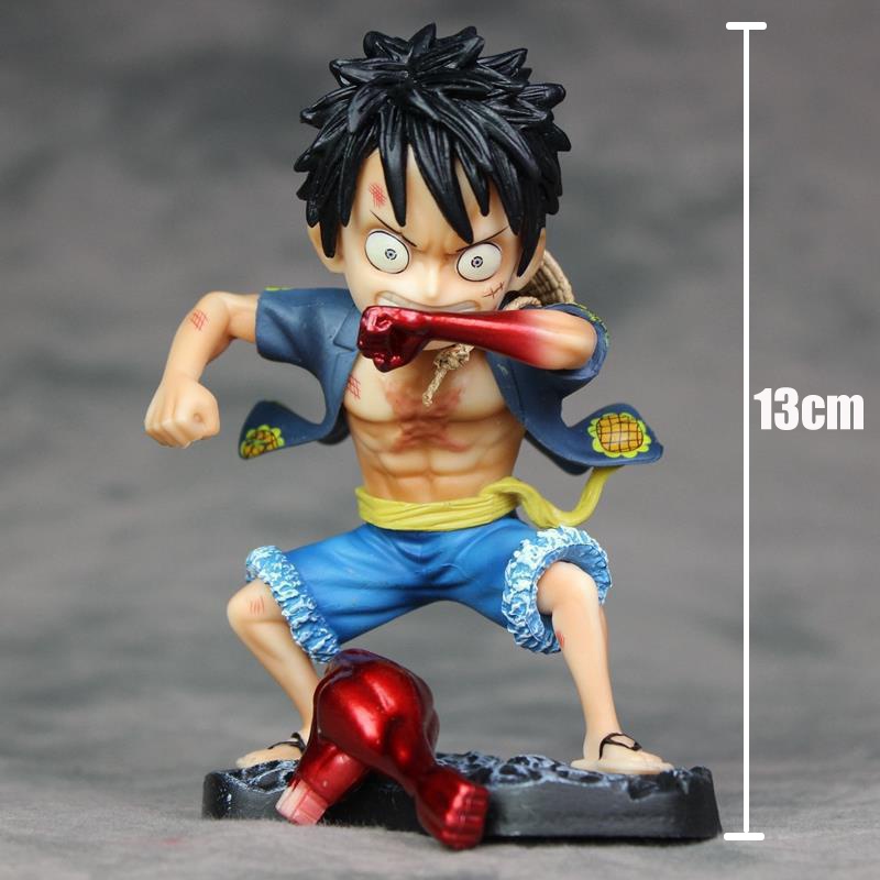 Mainan Action Figure Anime One Piece Luffy Topi Jerami Bahan PVC Ukuran 13cm Untuk Hadiah Anak