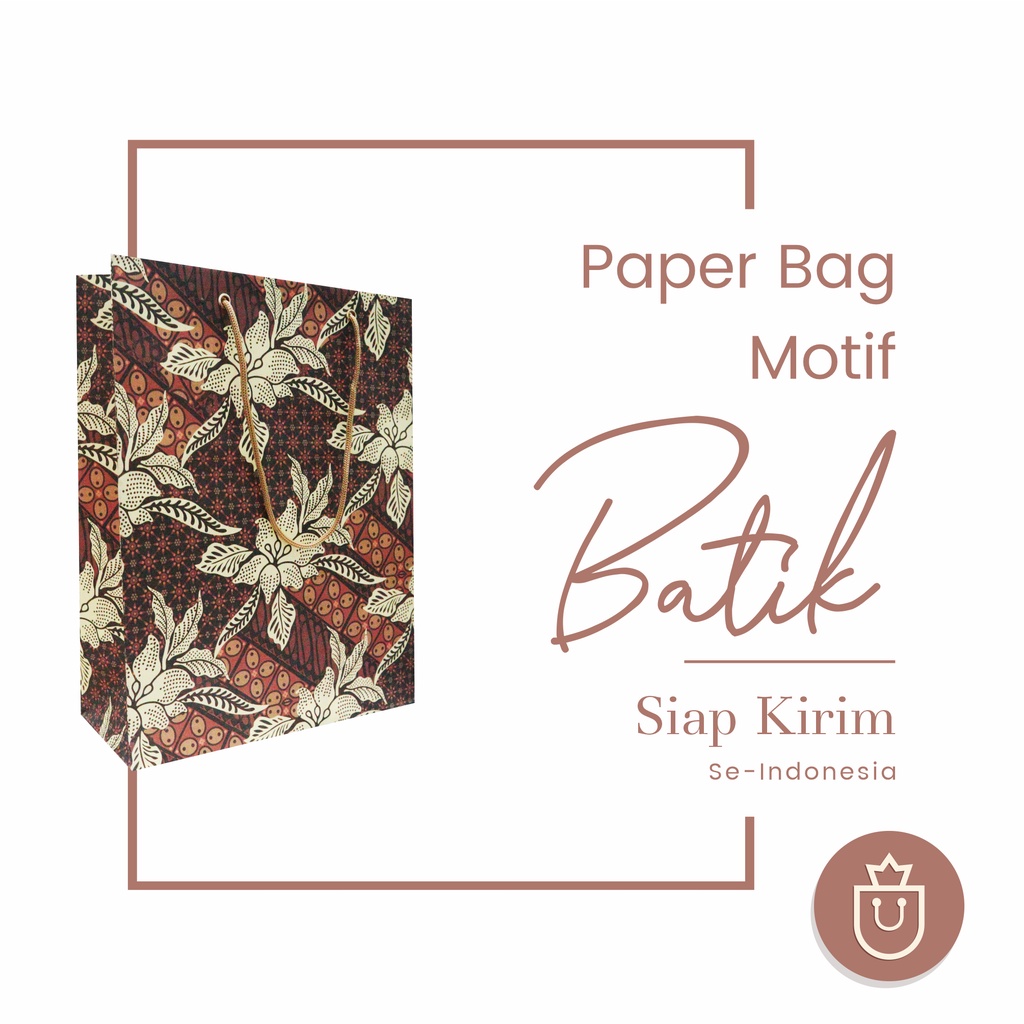 Paper Bag (Tas Kertas) Batik | Cocok Untuk Kemasan Produk Fashion/Aksesoris Batik