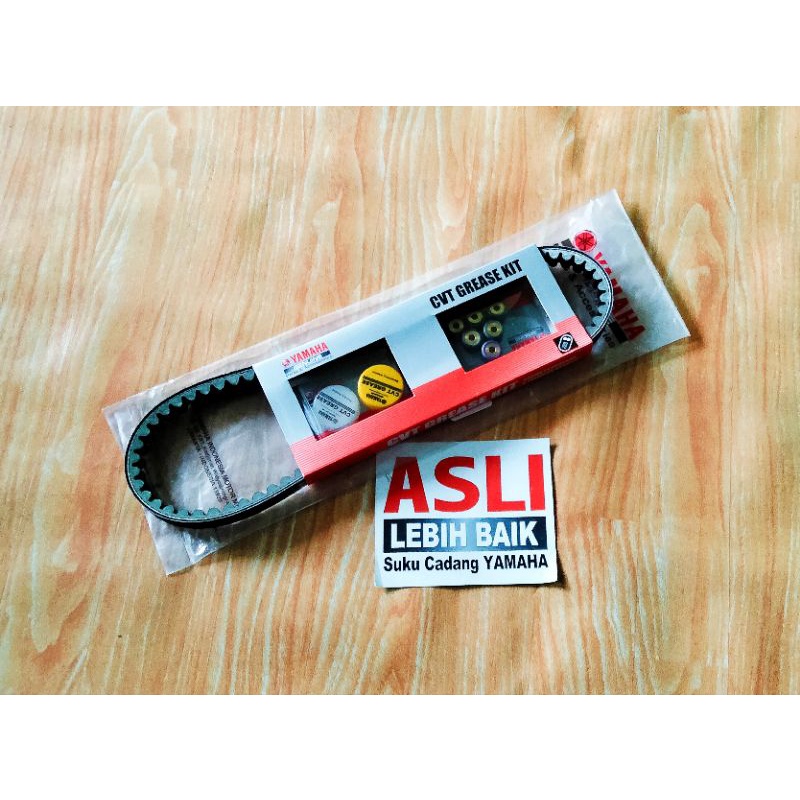 V Belt + Roller dan Gemuk Yamaha Mio Sporty , Mio Smile, Soul, Fino Karbu, Nouvo Z dan Nouvo Lele Or