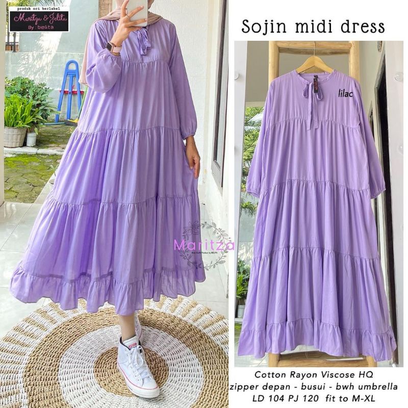 midi dress wanita terbaru sojin midi dress muslim midi dress korean style midi dress polos midi dres