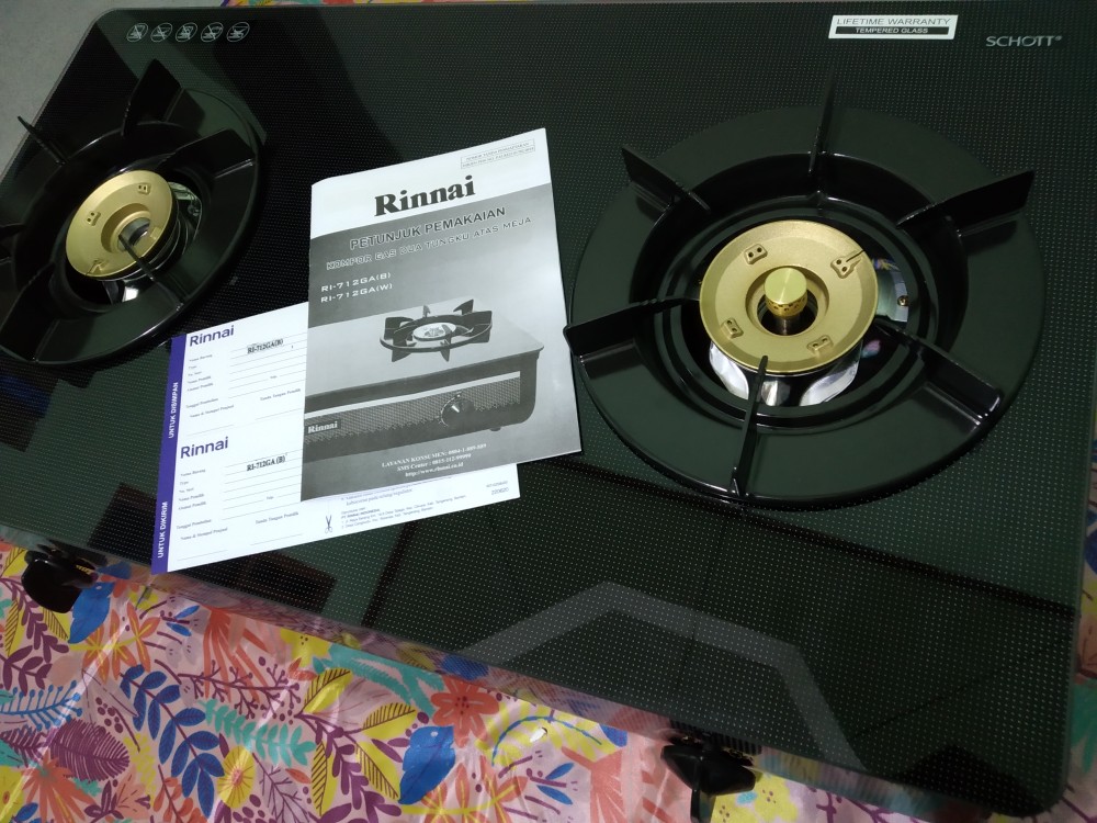 Kompor Gas Rinnai Ri 712ga(b) Khusus Grab/gosend Ri 712 Ga Ri 712 Gab Kompor Gas Kaca