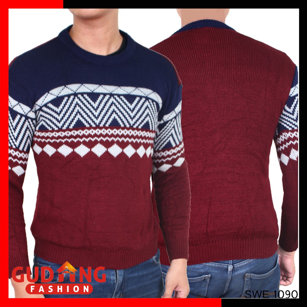 Sweater Rajut Pria Model Tribal Terbaru - SWE 1090