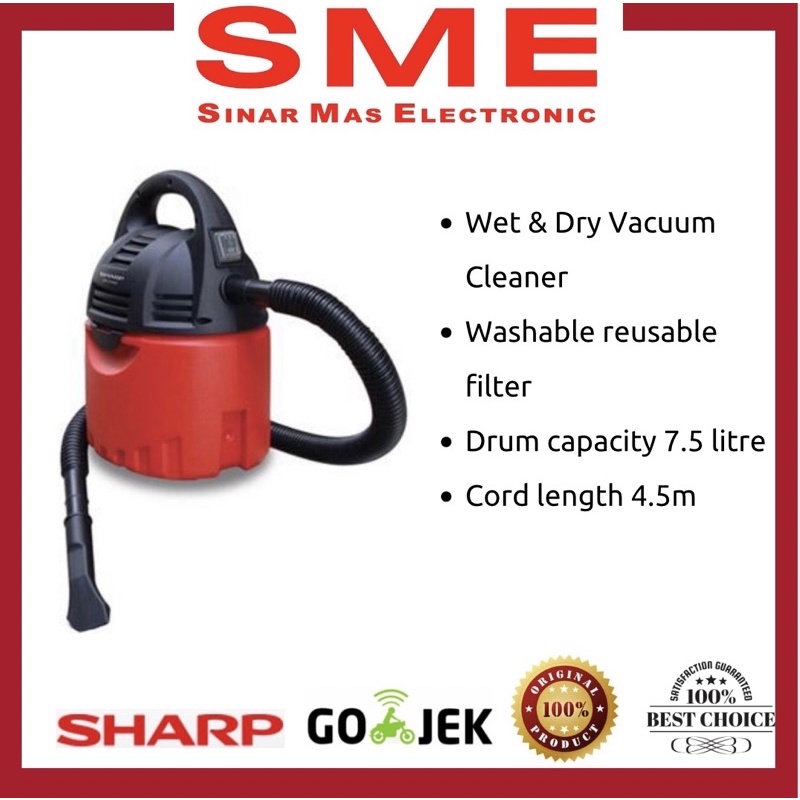 Vacuum / Vakum cleaner Basah dan Kering SHARP EC-CW60