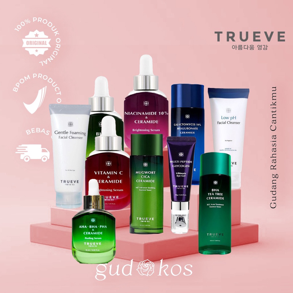 [TERMURAH] TRUEVE Acne Brightening Anti Aging Hydrating Serum Toner &amp; Facial Wash