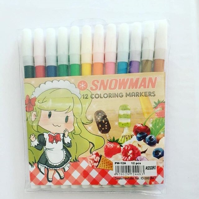 

Spidol Snowman 12 Warna