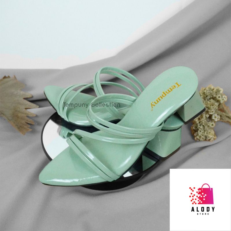 Sandal Wanita Hak Tahu Cantik Elegant Heels AW 002 Kekinian  /Alody's Collection