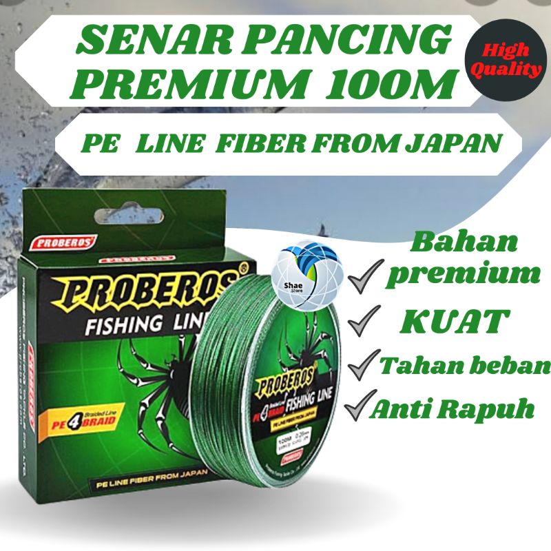 SENAR PANCING FISHING LINE PROBEROS SENAR GARIS PE KUAT TAHAN GESEKAN