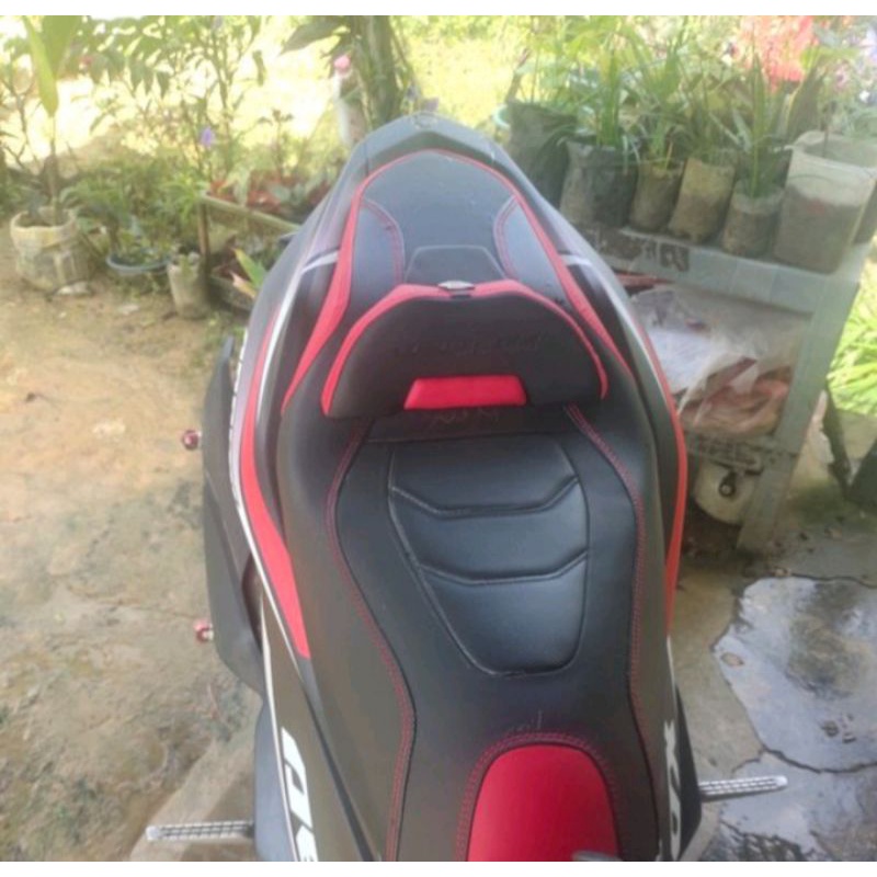 Sarung kulit Jok Aerox 155 New 160 / Cover jok Motor Modifikasi