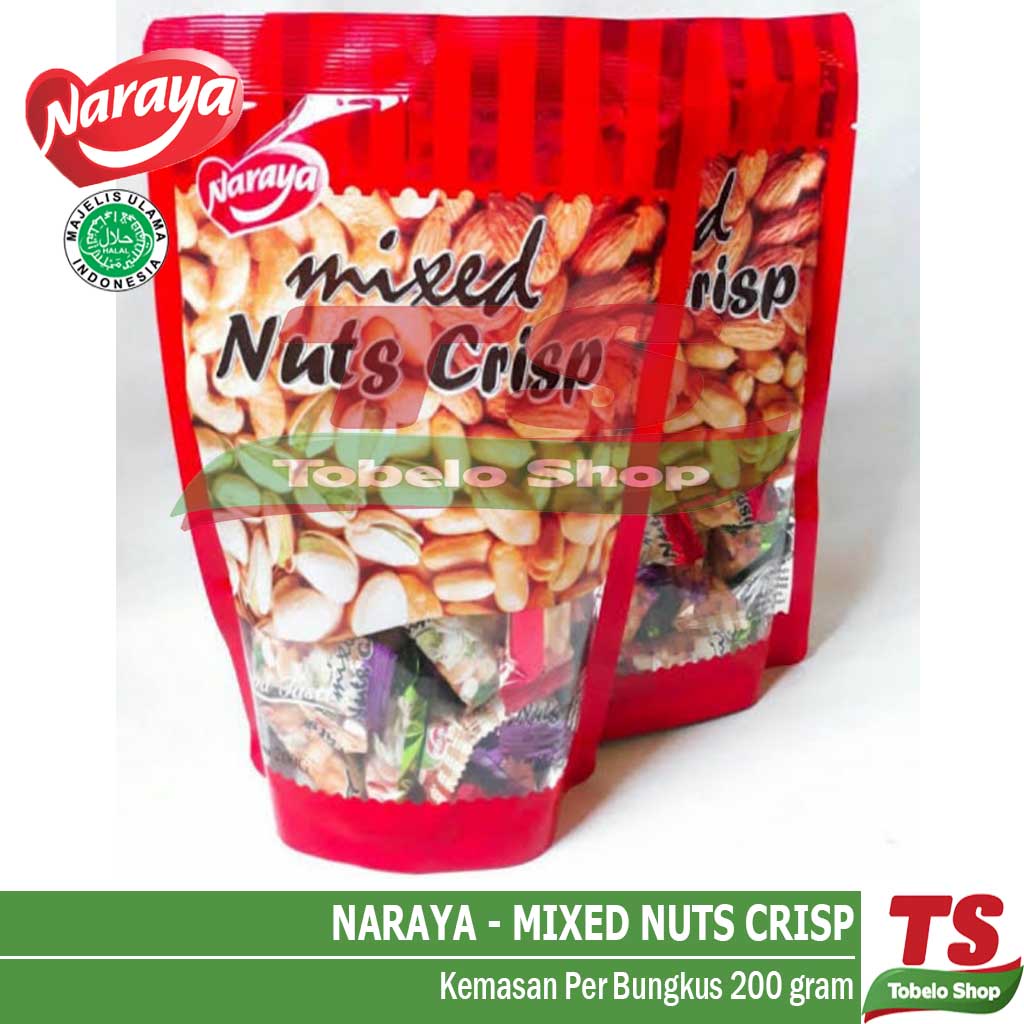 

NARAYA MIXED NUTS CRISP 200 GRAM / PERMEN KACANG