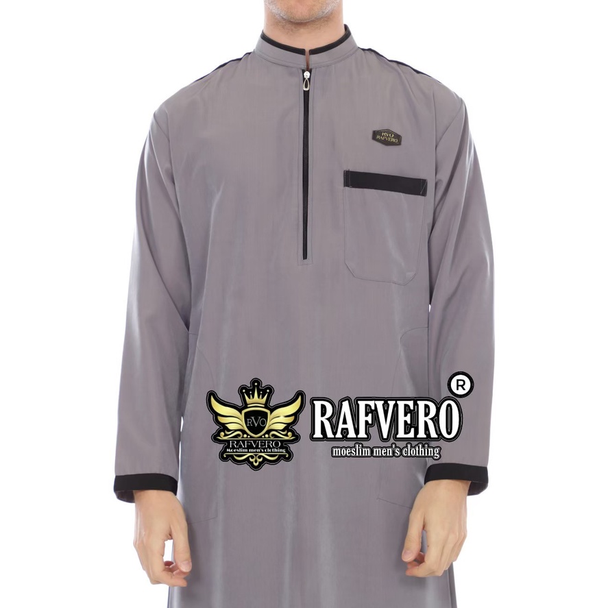 Jubah Gamis Muslim Alvaro Pria Dewasa Original Rafvero