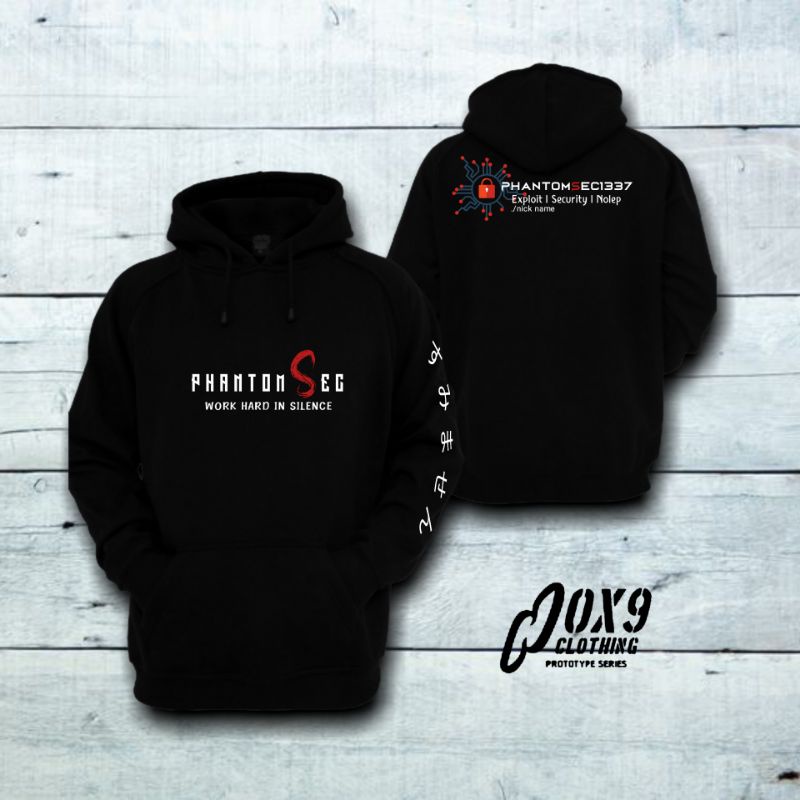 Hoodie Sweeter Jemper PhantomSec1337 | Hoodie Programer Defacer coding Katun fleece