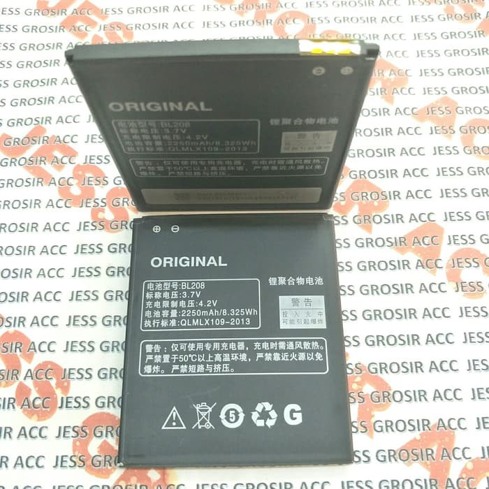 Baterai Battery Original Lenovo BL208 BL-208 S920 A5800D A616 , A690E