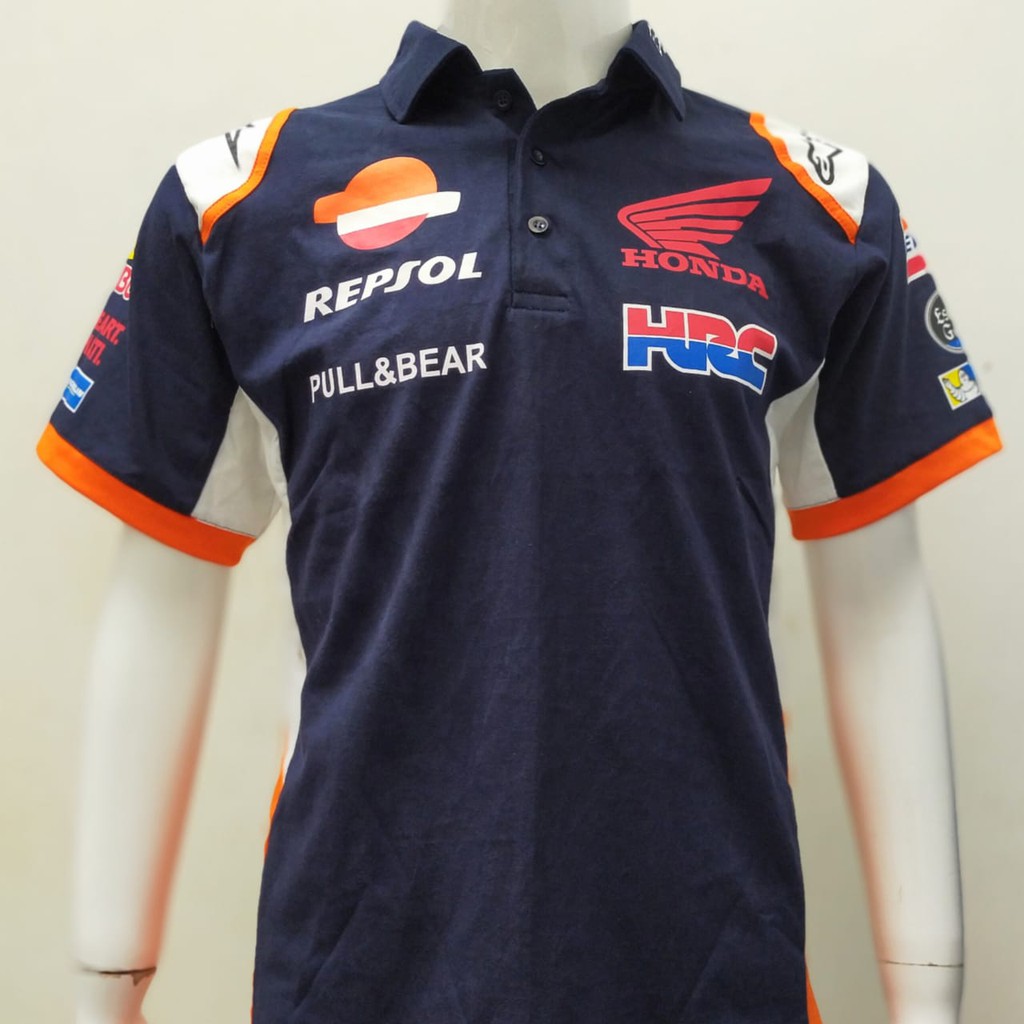 Kaos Polo MotoGP Ducati Honda Yamaha Petronas Pria Wanita Kualitas Distro Moto GP