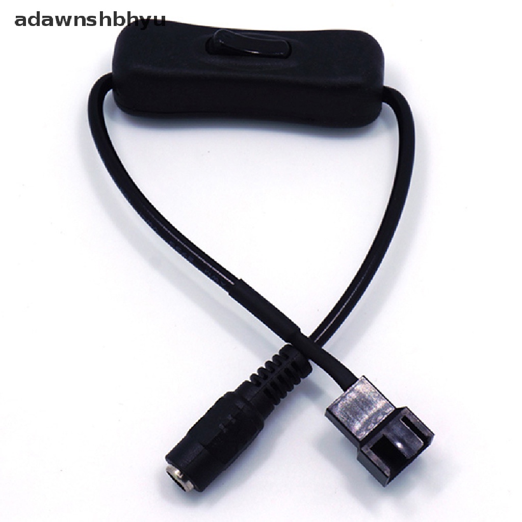 [adawnshbhyu] Tembaga DC 5521untuk 4Pin PWM Komputer PC Router Fan Power Swith Kabel Adaptor 12V