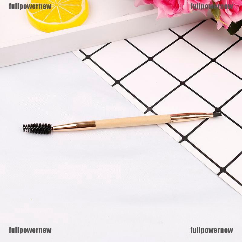 【COD】FLID Brush Profesional dengan Gagang Bambu Ganda + Sisir Alis